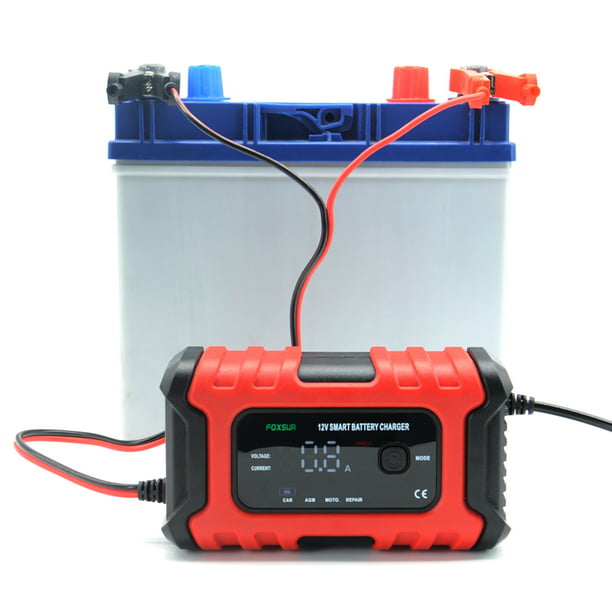 Arrancador de batería para automóvil, con compresor de aire, portátil,  paquete de batería, rojo