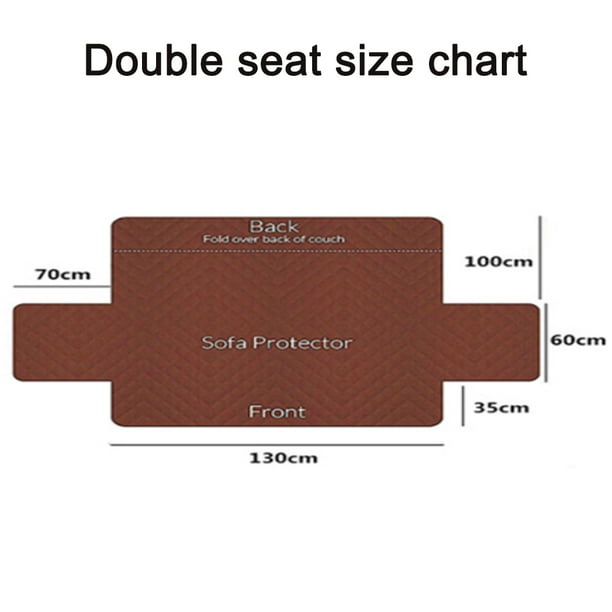 Funda de sofá Reversible, funda impermeable para sofá con barra de espuma,  banda elástica, funda protectora para muebles de mascotas Levamdar  2034664-4