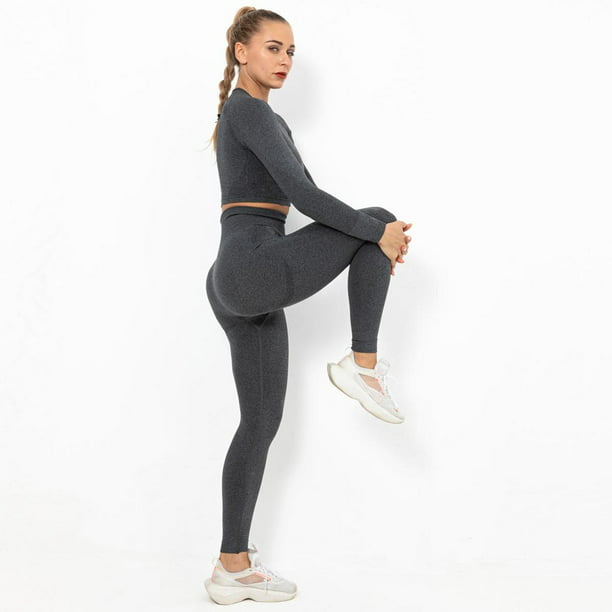 2PCS Mujeres Nylon Yoga Trajes Fitness Running Entrenamiento METRO jinwen Yoga Sport Suit Mujeres | Walmart en línea