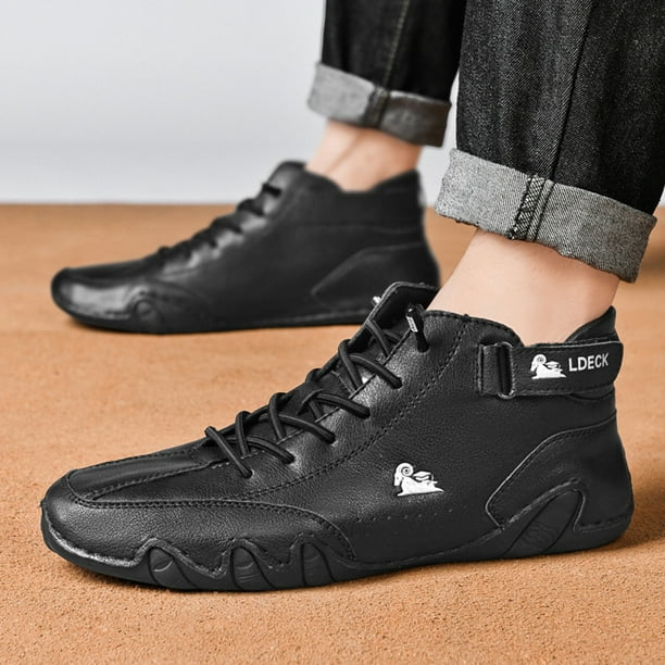 Zapatos Mocasines casuales Hombres casuales Acolchados Accesorios suaves  para exteriores (Negro 45) Likrtyny Tenis De Mujer Tenis De Hombre