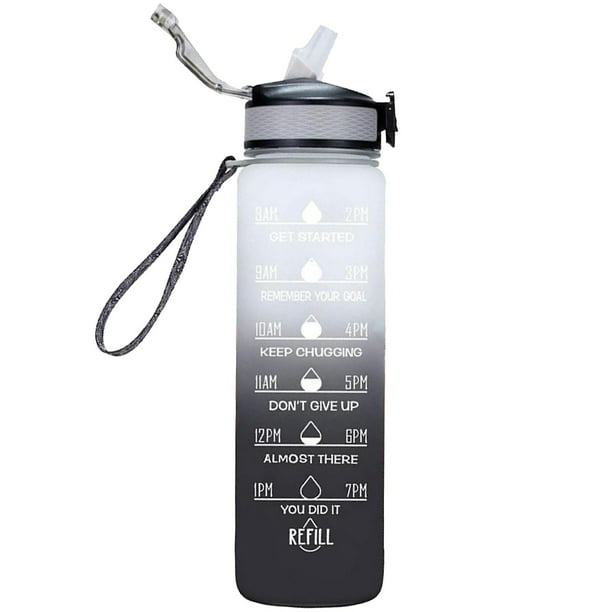 Botellas de agua deportiva de 1000ml sin BPA, para gimnasio, Fitness,  Tritan, a prueba de fugas