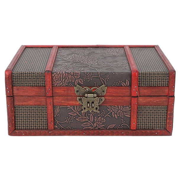 Cajas de regalo de madera, caja de regalo de madera retro, caja de  almacenamiento de madera, caja de madera vintage probada y confiable