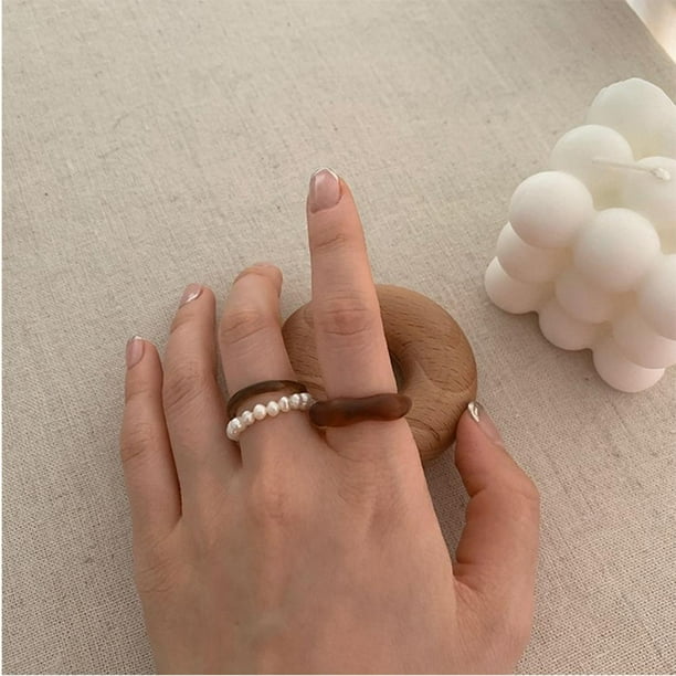 Juego de anillos de boda de compromiso elegante con diamantes de