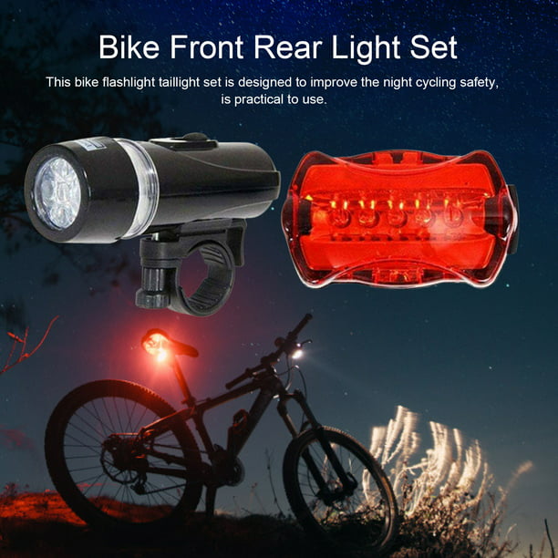 Set de Luces Delanteras y Traseras LED para Bicicleta de Yeacher