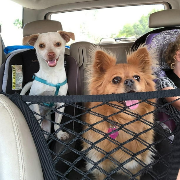 Red de aislamiento de coche para mascotas, protección de asiento para perros,  red anticolisión para MFZFUKR