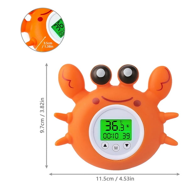 Termómetro de baño para bebé, termómetro de agua con retroiluminación  tricolor, flotante, juguete de baño para