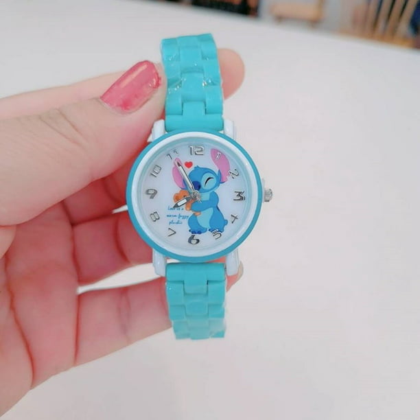 New Disney Stitch Children Watches Cartoon Doll Fashion Kids Watch for Boys  Girls Waterproof Time Machines Child Wristwatch Gao Jinjia LED