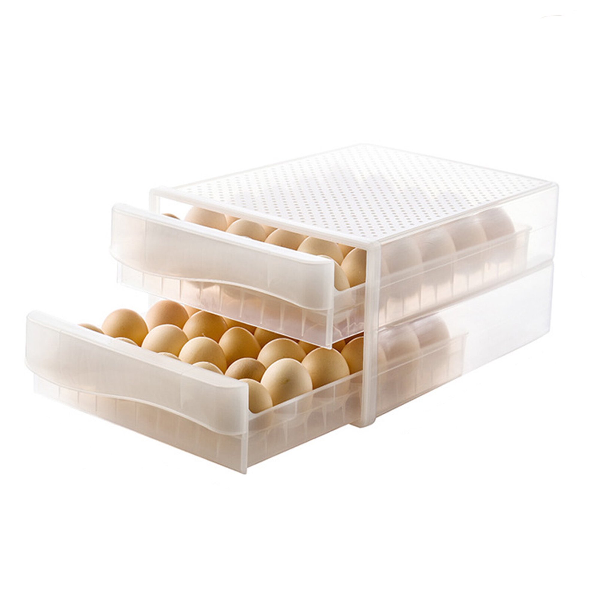 Caja de Almacenamiento para Huevos para Cocina Blancos GENERICO