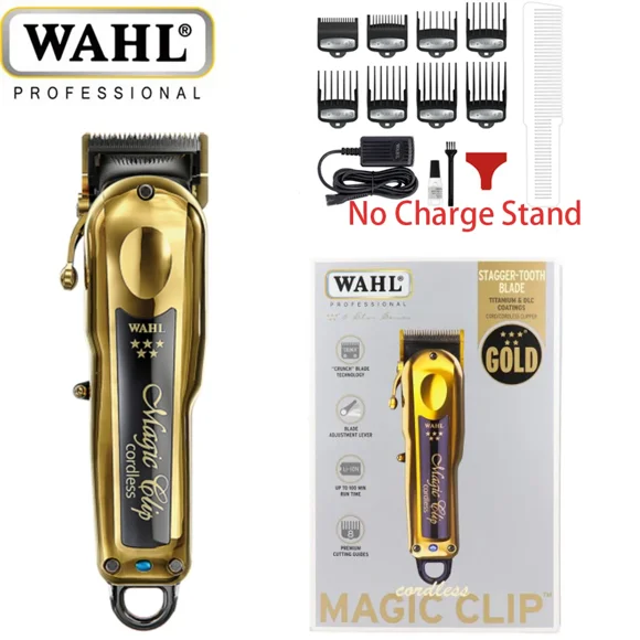 cortadora de pelo inalámbrica profesional 5 star wahl 8148 magic clip gold depiladora li recortadora y afeitadora para barberos y estilistas