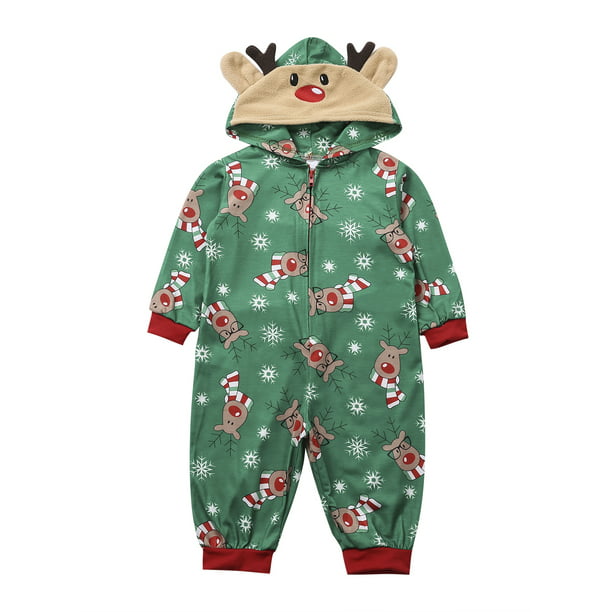 Nituyy Traje de Navidad a cuadros con capucha pijama-Bebé-0-3 meses Nituyy  mono
