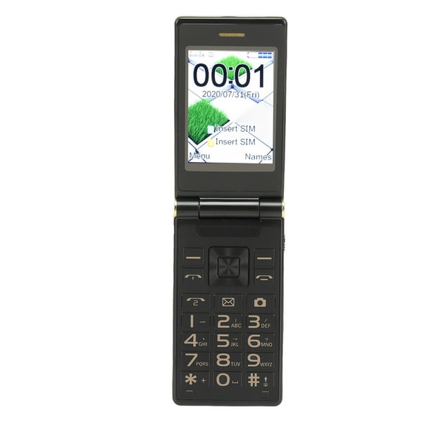 Teléfono móvil con tapa 2G teléfono celular con tapa para personas mayores  desbloqueado con botones prominentes pantalla grande de 28 pulgadas  teléfono con tapa de espera ANGGREK Otros