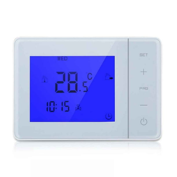 Barra oblicua Secretar píldora Scienceny Termostato de calefacción de caldera de pared programable AC220V  pantalla táctil LCD 5A te Scienceny GJ0828-01B | Walmart en línea