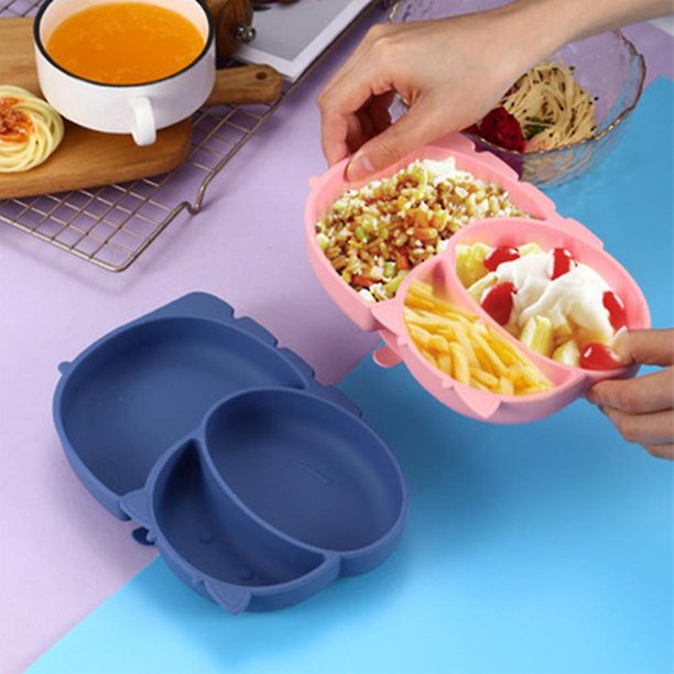 OEM PLATO DE SILICONA CON CUCHARA PARA BEBE