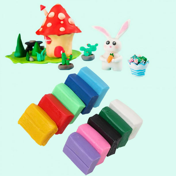 Arcilla para moldear plasticidad fuerte Arcilla para modelar para niños 24  colores para el hogar ANGGREK Otros