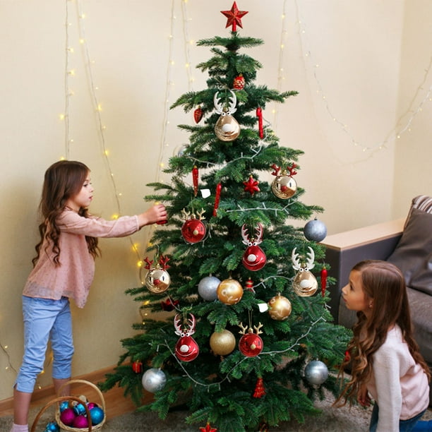 por qué Shinkan huella dactilar Bolas colgantes de árbol de Navidad Adornos de bolas colgantes de Navidad  inastillables Mini decorac Inevent HA008701-01 | Walmart en línea