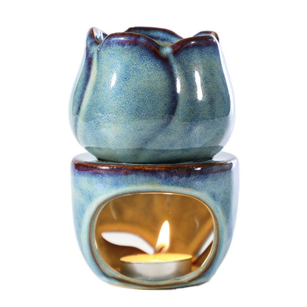 Ebra - Quemador de aceites esenciales de cerámica esmaltada – Aceiteslimbico