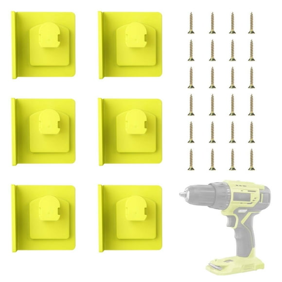 soporte de montaje para taladro de herramientas plástico 6 piezas con 24 tornillos compatible con la herramienta ryobi