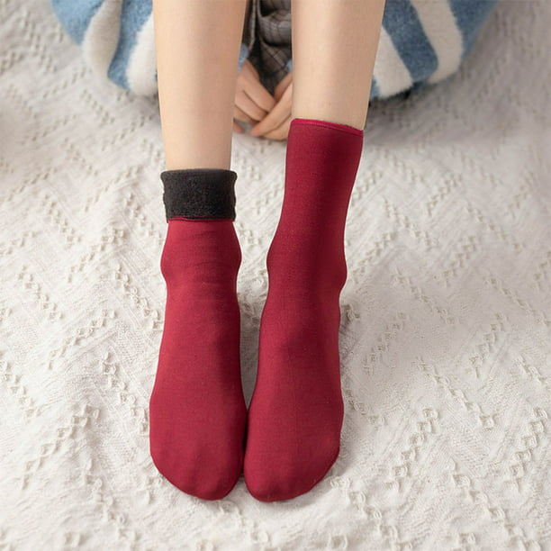 Comprar Nuevos calcetines de mujer invierno cálido espesa suave calcetines  para dormir piso piso interior vellón térmico dulces térmicos chenilla  alfombra de lana zapatilla calcetines