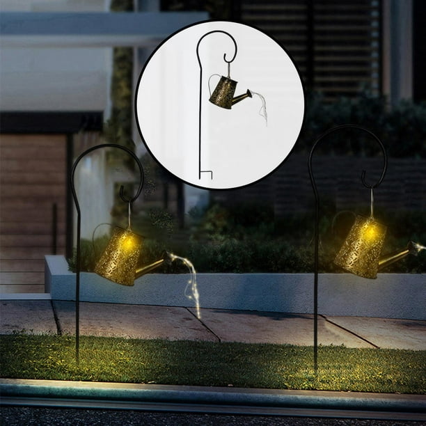 Linterna Solar de 20 LED para exteriores regadera colgante lámpara de  Wdftyju cadena alimentada por energía Solar luz impermeable para el hogar y  el jardín