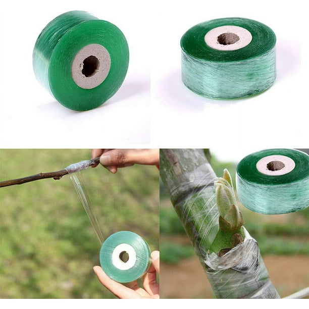 4 rollos de cinta de injerto de jardín para árboles frutales, cintas de  reparación de plantas, película de injerto de polietileno, suministros de