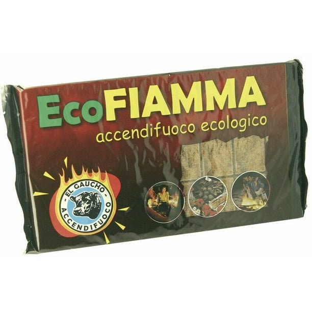 Pastillas de Encendido Ecológicas EcoFiamma 24 pastillas para Grill,  Barbacoa, Estufa o Chimenea de Leña