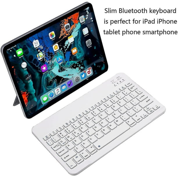 Teclado Bluetooth, teclado Bluetooth inalámbrico recargable ultradelgado  para iOS, Android, Windows y Mac, compatible con Ipad, Ipad Pro, Iphone y  YONGSHENG