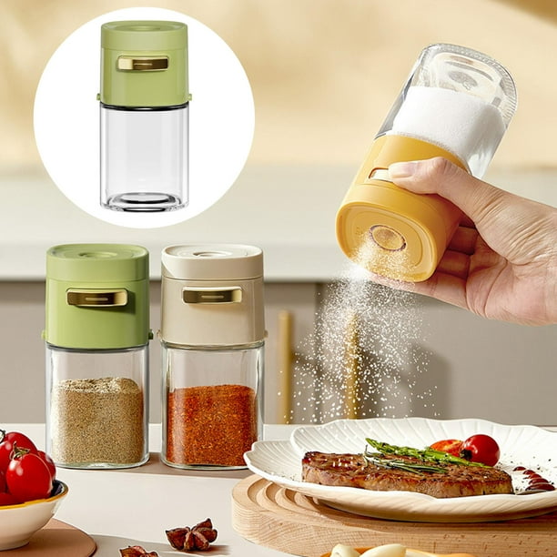 Salero y pimentero - Salero de cristal para juegos de cocina de 4 - Salero  grande de azúcar y sal : Hogar y Cocina 