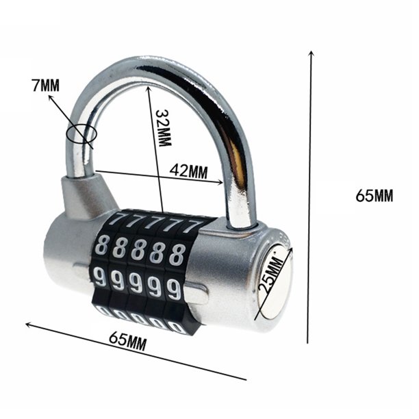 Candado con alarma de llave Lab.G