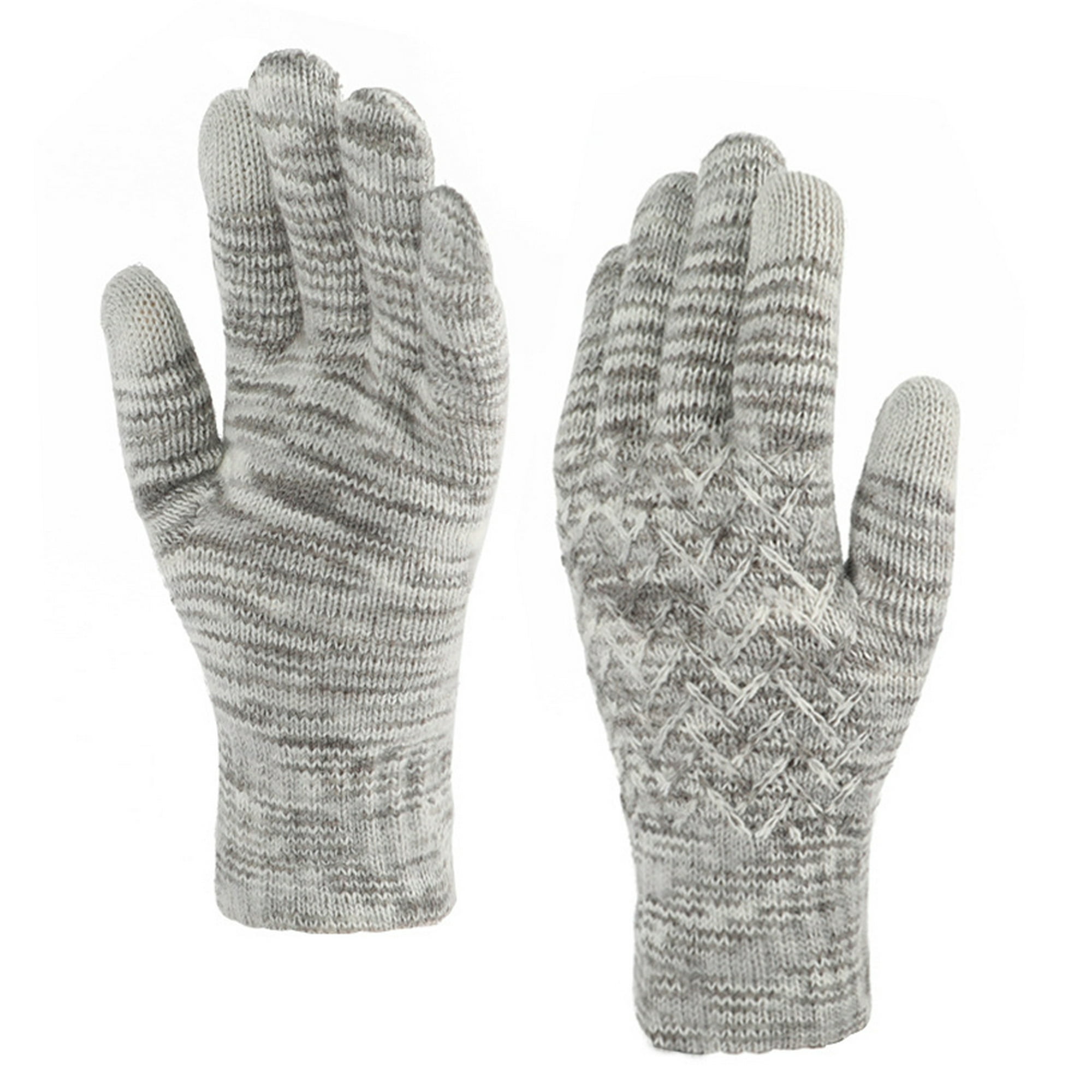 liuyffan Guantes térmicos gruesos de punto para mujer, guantes cálidos de  invierno, guantes para mujer, clima frío