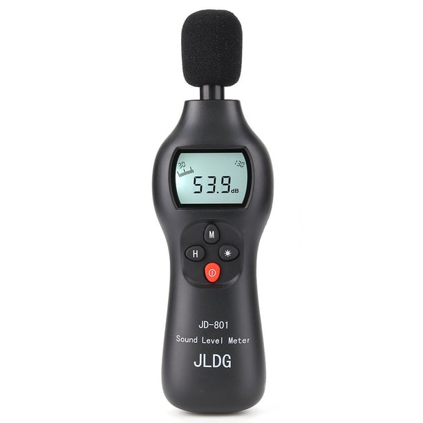 Medidor De Decibelios JD-801 30-130dB Probador de ruido Medidor de nivel de  sonido de audio digital Tmvgtek Para estrenar