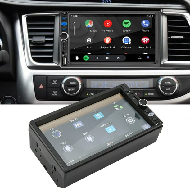 Radios de coche con pantalla táctil, Radio estéreo para coche, receptor de  radio para coche Bluetooth, reproductor multimedia para coche, artesanía  excepcional