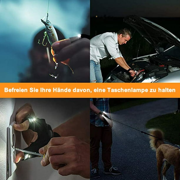 1 par de guantes de linterna LED luz sin dedos guantes de pesca al aire  libre herramienta gadgets regalos para reparar el trabajo en lugares para  hombres mujeres cámara de pesca