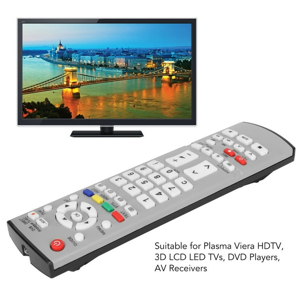 Mando a distancia universal para TV mando a distancia de repuesto mando a  distancia para Smart TV mando a distancia universal para Plasma Viera HDTV  3D LCD LED TV