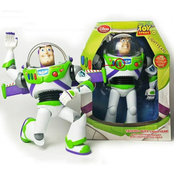 Figura Buzz Lightyear Toy Story Con Luz Sonido Juguete Disne