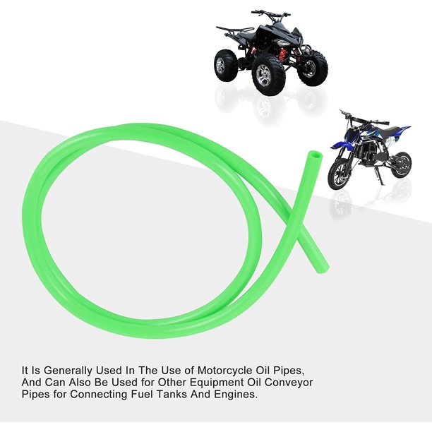 JM Tubo de gasolina de 1m (diámetro interior de 5mm, verde), repuesto de  carburador de combustible para motocicleta para motor de moto de cross,  ciclomotor Quad JM