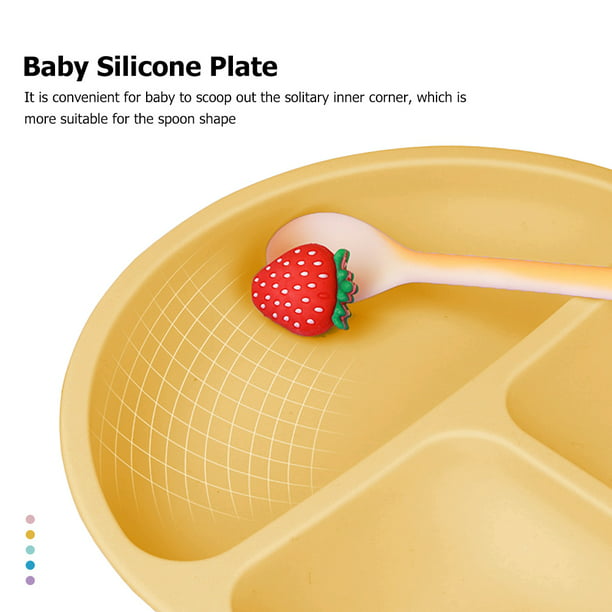 6 platos antideslizantes de silicona para alimentación de bebés para  alimentos, vajilla para niños ( Tmvgtek Para estrenar