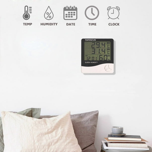 Medidor de temperatura/humedad de pared interior y exterior JM