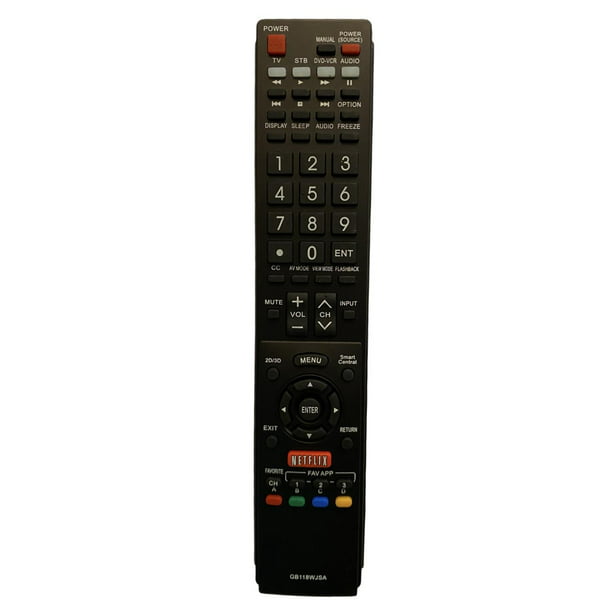 Control Remoto para Sharp Aquos Smart Tv 6b118wj Ga841wjsa Universal