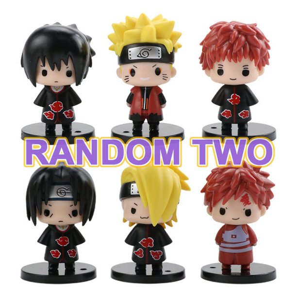 Figuras de Anime de Naruto para niños, Sasuke, Kakashi, modelo de juguetes,  decoración de pasteles, Fivean Figuras de anime