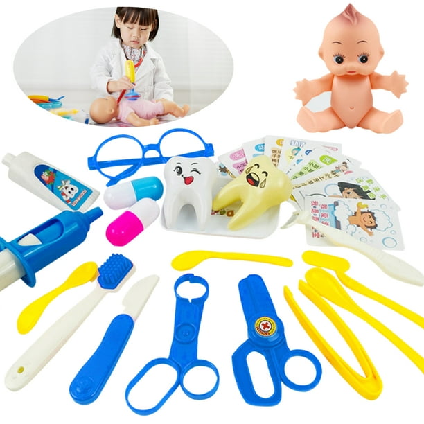 Set De Doctor Juguete Little Doctor Niños 6 Pcs Estetoscopio