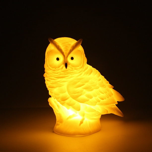 Luces de noche para niños, lámpara de silicona con diseño de búho