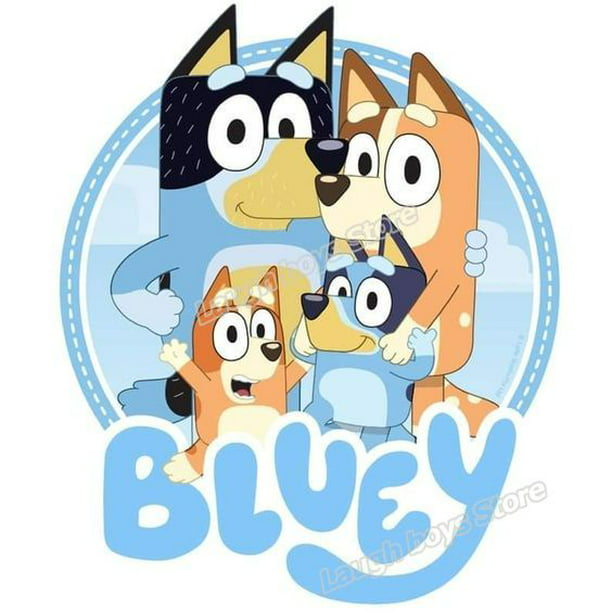 Bluey Dog Ropa Parches De Planchado A Nivel De Lavable Blueys Familia  Transferencia De Calor Pegatin Gao Jiahui unisex
