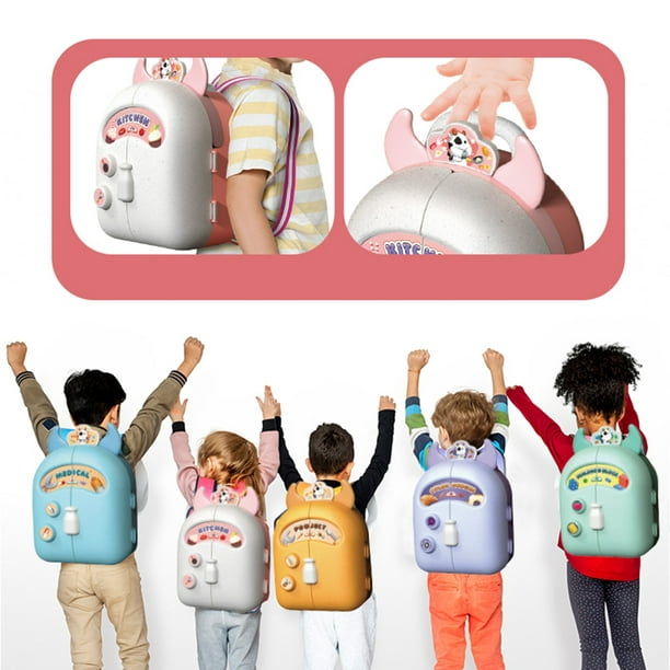 Mochila Kit de doctor de juguete estilo mochila para niños Doctor Playset  con estuche de almacenamiento Pretend Play Doctor Toy Set para 3 años de  edad o más Niñas Niños Niños Cumpleaños