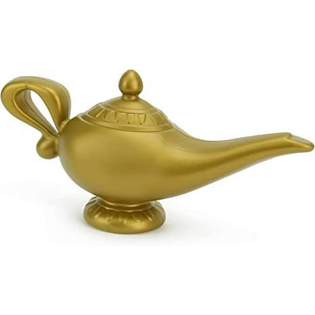 Lámpara de aceite de genio árabe esqueleto - Accesorio de disfraz de lámpara  mágica de genio dorado de Aladino - 1 pieza oso de fresa Electrónica
