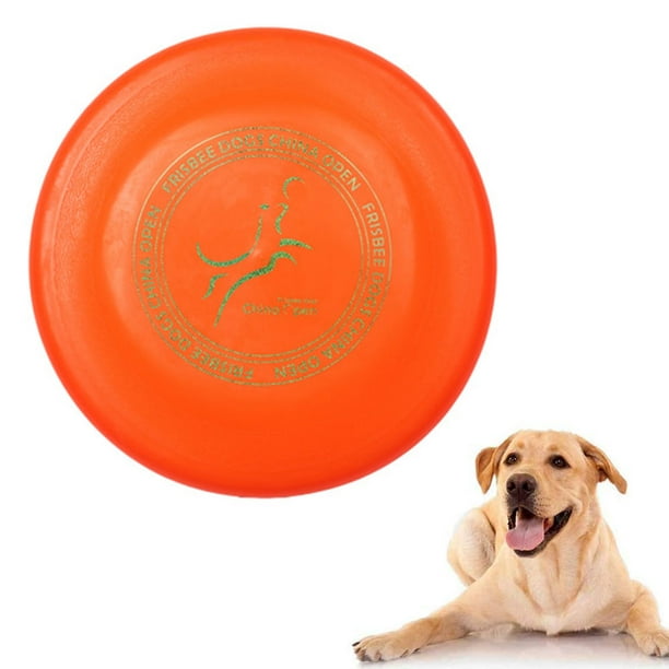 Disco para perros de 23 cm, mejor vuelo, resistente a pinchazos, Frisbee  para perros, no es un juguete de grado de competencia, entrenamiento con  disco volador al aire libre Ormromra 2035152-2
