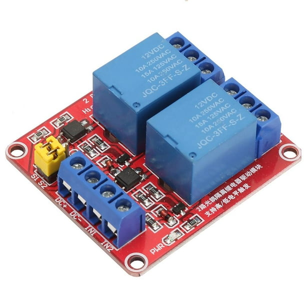 Módulo Relé 12V 10A de 1 Canal Disparo Bajo/Alto para Arduino