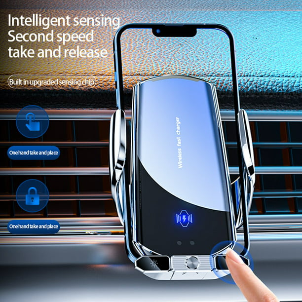 Cargador inalámbrico magnético de 100W para coche, soporte de teléfono para  iPhone 14, 13, 12, Samsu Fivean Soporte para teléfono de coche