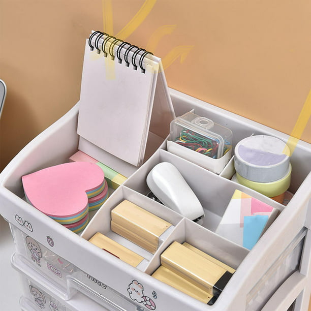 Caja de almacenamiento de cosméticos acrílica, organizador de maquillaje  con espejo, tocador de mesa, caja de almacenamiento con cajón, joyería,  lápiz labial - AliExpress