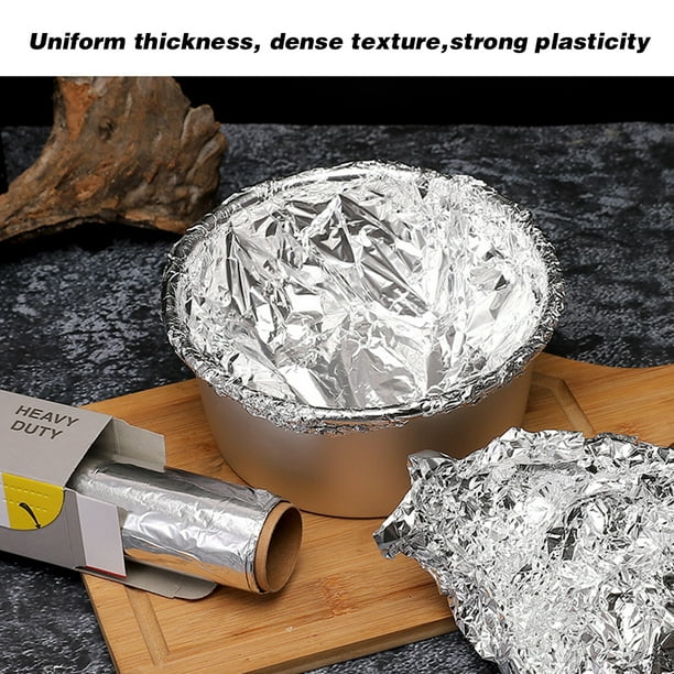 Rollo de papel de aluminio resistente, para asar a la parrilla, asar,  hornear y almacenar alimentos para preservar la frescura, 12 pulgadas de  ancho