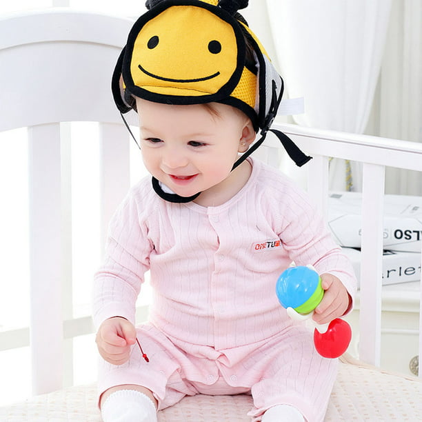 Casco de seguridad para bebés y niños pequeños, protector de cabeza para  bebés, arnés de protección, suave y ajustable, protector de cabeza para  niños